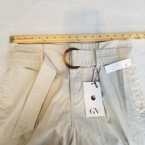 Gloria Vanderbilt Women's Trapunto Self Belt Vacation Shorts, Size 10 New - Picture 8 of 12